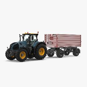 3D Tractor with Dump Trailer New